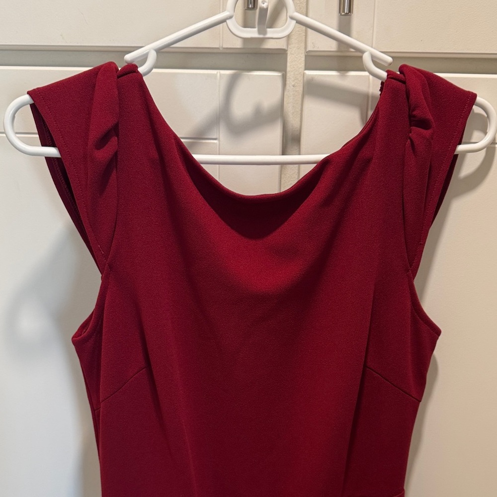 Lulu's Deep Red Backless Dress - Picture 7 of 10